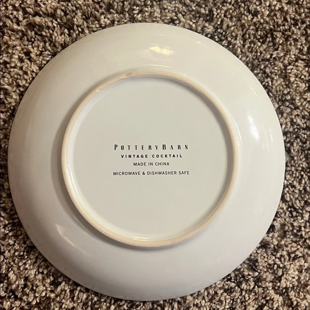 Pottery Barn Vintage Cocktail Plates